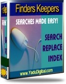 Finders Keepers search and replace