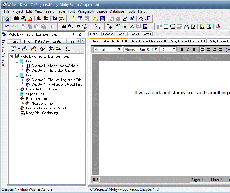 Writers Desk screenshot Writers Desk screenshot